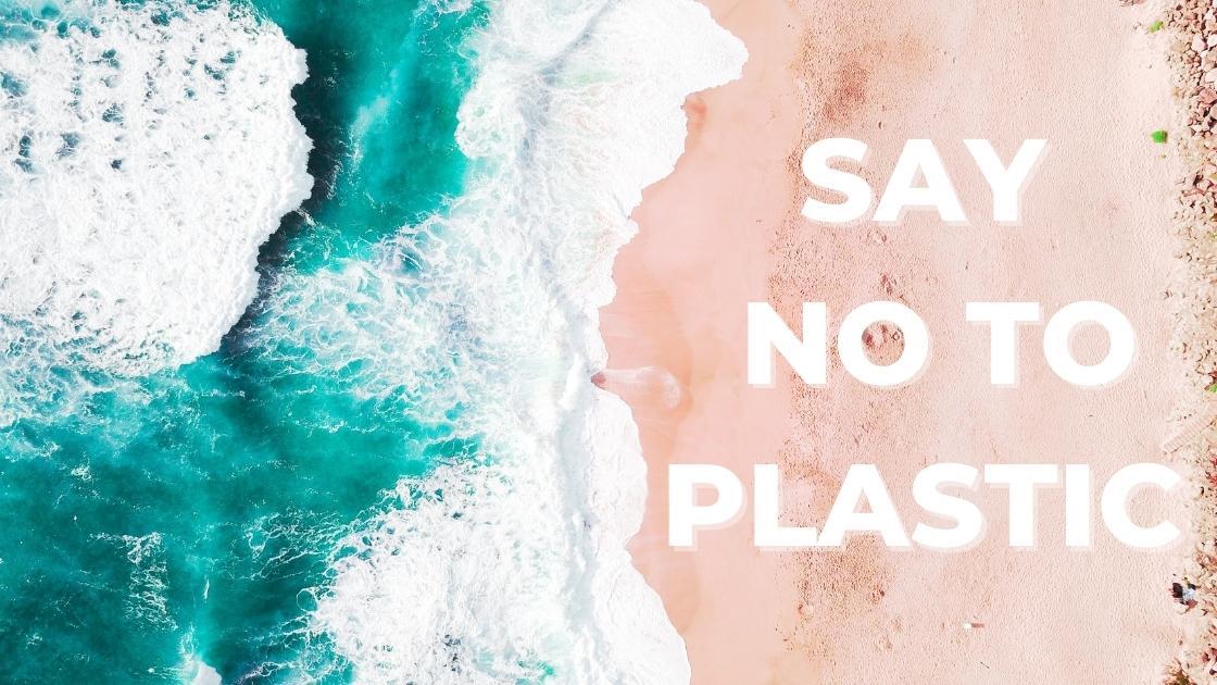 say no to plastic banner